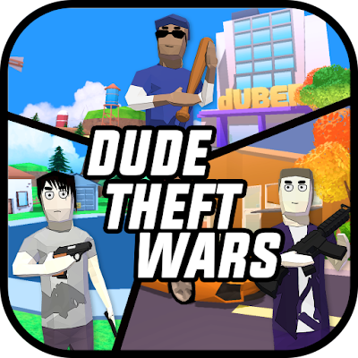 Скачать Dude Theft Wars FPS Open world МОД (Много денег, бессмертие, полет, 50+ читов)